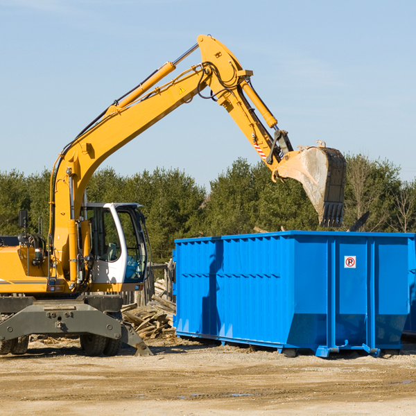 can i choose the location where the residential dumpster will be placed in Tidmore Bend